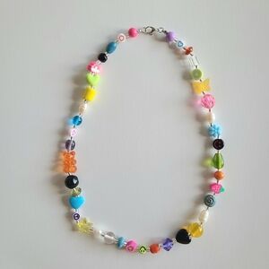 Midnight Party Beaded Necklace Y2k 90s